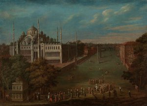 A nagyvezír átkel az Atmeydanon? (Ló tér), 1720-37