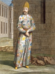 Az Ich-Oglan, 8. tábla Charles de Ferriol „Levante különböző nemzeteit ábrázoló száz lenyomat gyűjteményéből”, vésette: Gerard Scotin (1671-1716), 1707-08 (színes metszet)