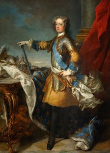 XV. Lajos király portréja 1710-1774, kb. 1723-1724
