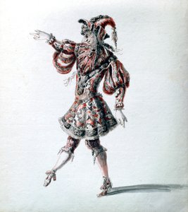"Elvarázsolt hős", c1684 alkotó: Jean Berain, Jean Baptiste Lully