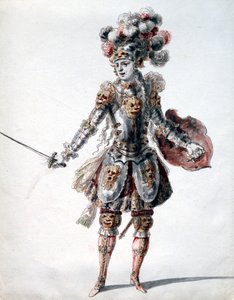 „Elvarázsolt lovag”, 1685 alkotó: Jean Berain, Jean Baptiste Lully