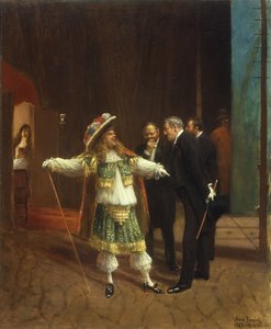 Idősebb Coquelin Moliere "Le Bourgeois Gentilhomme"-jában, 1882 körül alkotó: Jean Beraud
