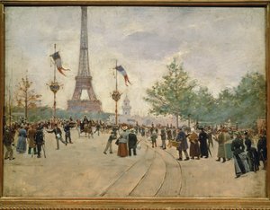 Belépés a párizsi világkiállításra ... alkotó: Jean Beraud