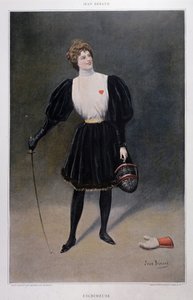 Fescrimeuse – Jean Beraud rajza (1849-1935) alkotó: Jean Beraud