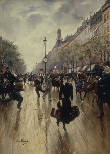 16:00 a Carrefour Drouot és a Grand Boulevard, 1895 körül