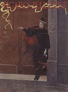 Pleut-il? (Esik az eső?). A Le Figaro Illustre borítója, 1893. november