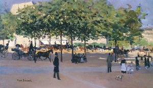 Sétány vasárnap délután, Párizs alkotó: Jean Beraud