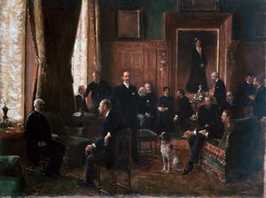 Potocka grófné szalonja, 1887 alkotó: Jean Beraud