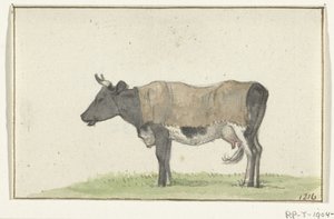 Álló tehén takaróval, balra alkotó: Jean Bernard