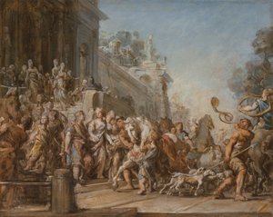 Dido és Aeneas indulása a vadászatra, 1772-4
