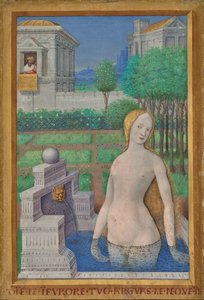Betsabé fürdőzik alkotó: Jean Bourdichon