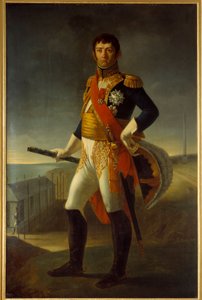 Nicolas Soult (1769-1851) francia marsall, Dalmácia hercege egészalakos portréja. Jean Broc (1780-1850) festménye