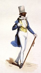 Egy mulatt a francia Antillákon, 1850 körül (metszet) alkotó: Jean Charles (1800-79) Pauquet