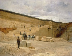 Monsieur Pascals kőbánya Nanterre közelében alkotó: Jean-Charles Cazin