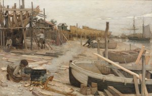 A csónakgyár, 1875 körül