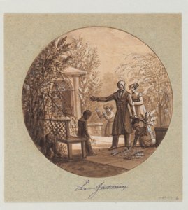 Festett porcelántányér tervezése, Le Jasmin (Jázmin), a Service de la Culture des Fleurs (Virágtermesztési Szolgálat) alkotó: Jean Charles Develly
