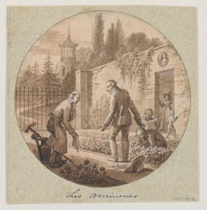 Tervezés festett porcelántányérhoz, Les Anémones (Anemones) a Service de la Culture des Fleurs (Virágtermesztési Szolgálat) számára alkotó: Jean Charles Develly