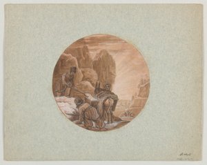Festett porcelán tálaló edény dizájnja, Les Sorbets (Sorbets) a Service des Objets de Dessert (Desszert szolgáltatás) alkotó: Jean Charles Develly