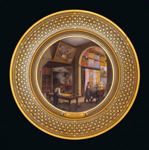 Laboratórium, Áruház, 1820-35 falfestmények alkotó: Jean-Charles Develly