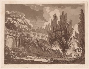Lépcsők egy olasz kertben, 1766.