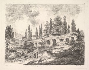 Kilátás a Tivoli bejáratára és a Villa d