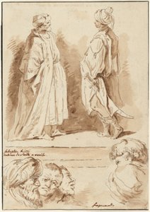 Részletek a "The Adoration of the Magi" és a "The Pool at Bethesda" című filmekből alkotó: Jean Claude Richard de Saint Non after Jean Honoré Fragonard after Sebastiano Ricci