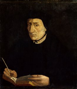 Guillaume Bude (Budee) (Budaeus) (1467-1540) francia humanista portréja. Jean Clouet festménye (1485 - 1541) Ec. Fr. (h b/w 0,34 x 0,31). Versailles. Chateau Múzeum. alkotó: Jean Clouet