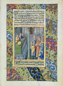 Ms Lat. Q.v.I.126 Az Aranygyapjú Rend Louis dOrleans-i óráiból, 1469 alkotó: Jean Colombe
