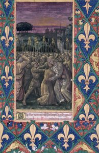 Ms Lat. Q.v.I.126 f.100 Júdás csókja, Louis d