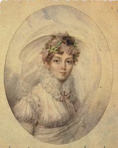 Zinaida Alekszandrovna Volkonszkaja hercegnő portréja 1792-1862