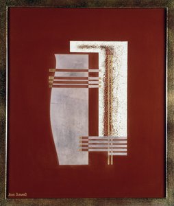 A totem, 20. (lakkozott ezüst és arany panel) alkotó: Jean Dunand