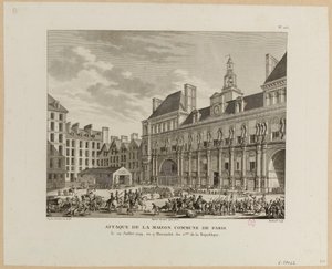 Támadás a párizsi Maison commune ellen alkotó: Jean Duplessis Bertaux