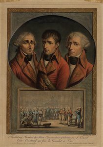 A három francia konzul: Jean-Jacques Régis de Cambacérès, Napoleon Bonaparte és Charles-François