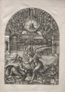 Az Apokalipszis: Az angyal megmutatja Szent Jánost, az élő víz forrását, 1546-1556. alkotó: Jean Duvet