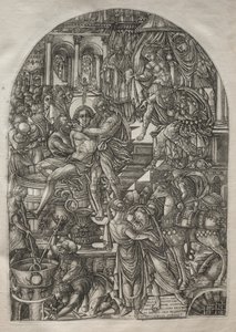 Az Apokalipszis: Szent János evangélista vértanúsága, 1546-1556. alkotó: Jean Duvet