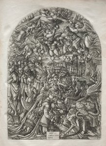 Az Apokalipszis: A Napba öltözött nő, 1546-1556. alkotó: Jean Duvet