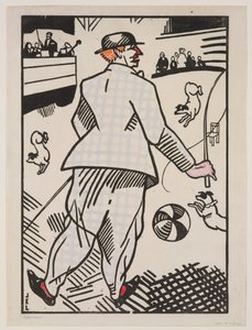 Bohóc kutyákkal (Le Clown aux Chiens) alkotó: Jean Emile Laboureur