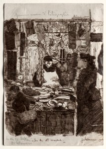 A régi piacon alkotó: Jean Emile Laboureur