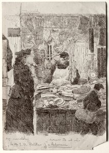 A régi piacon alkotó: Jean Emile Laboureur