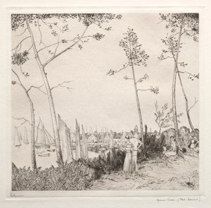 A kikötői sétány alkotó: Jean Emile Laboureur