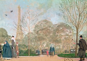Séta a Jardins du Trocaderoban, 1920 körül