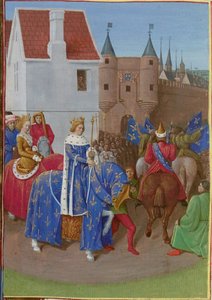 II. János belépése a Jóisten alkotó: Jean Fouquet