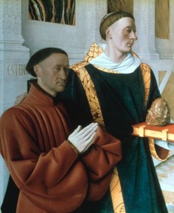 Etienne Chevalier és Szent István, 1450 alkotó: Jean Fouquet