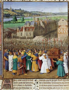Jerikó bukása, 1465-70 körül alkotó: Jean Fouquet