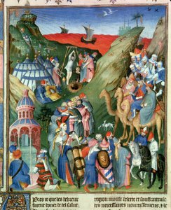 Fr 247 f.49 Tome 1 Héberek a sivatagban, illusztráció az 