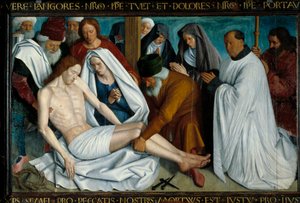 Jean Fouquet (1421-1481) Pieta of Nouans les Fontaines festménye