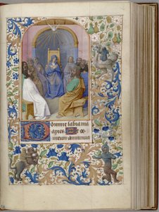 Pünkösdi Órakönyv, 1450-1499 alkotó: Jean Fouquet