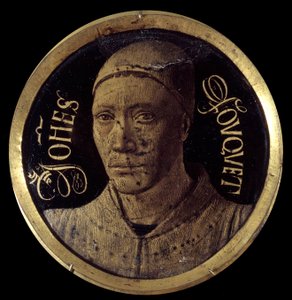 Önarckép a Notre-Dame de Melun diptichonjából Jean Fouquet (1420-1477/1481) miniatűr festménye e-mailre 15. századi átm. 0,068 m