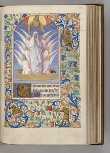 A Szűz Mennybemenetele Órakönyv, 1450-1499 alkotó: Jean Fouquet
