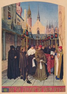 Etienne Chevalier temetése, 1455, 1939 alkotó: Jean Fouquet